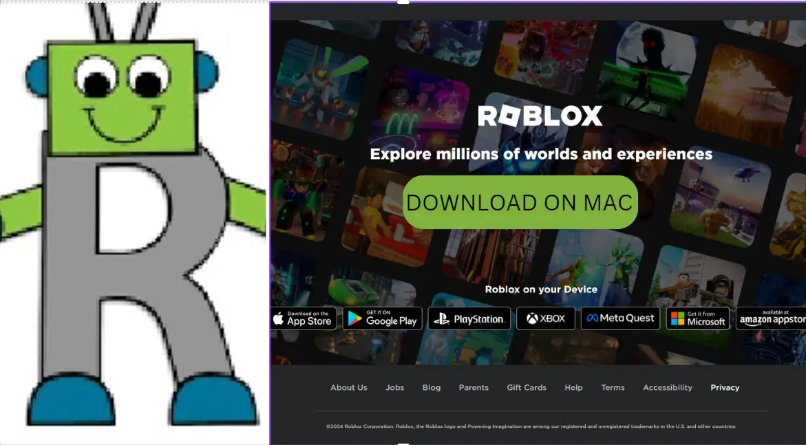 ROBLOX CAN BE DOWNLOADED ON MAC